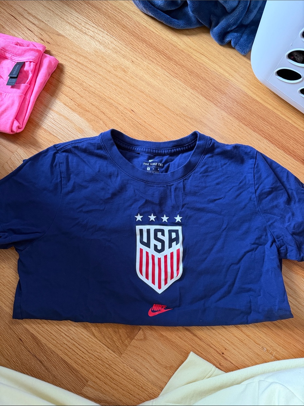 Nike  Navy USA Shield Graphic Tee with Red Accent